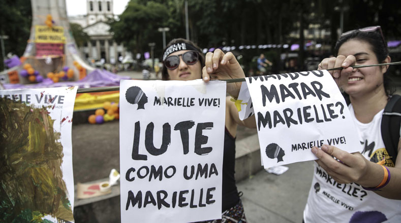 Las principales ciudades de Brasil amanecieron en vigilia para recordar a la activista Marielle Franco asesinada hace un mes en Río de Janeiro.