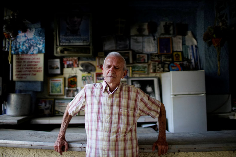 Former rebel Alejandro Ferraz, 94, in Havana. If Manuel Diaz-Canel becomes Cuba's next president, he will be the first to have been born after the triumph of the revolution.