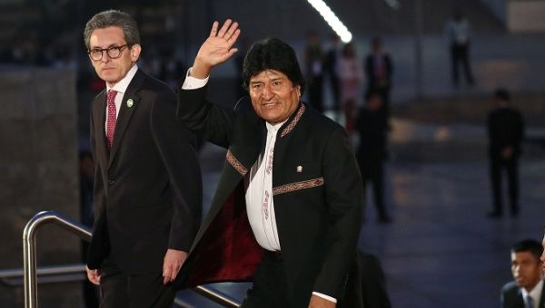 Bolivia's President Evo Morales arrives for the inauguration of the VIII Summit of the Americas in Lima, Peru April 13, 2018