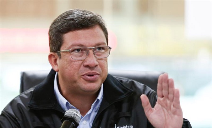 Ecuador's Interior Minister Cesar Navas