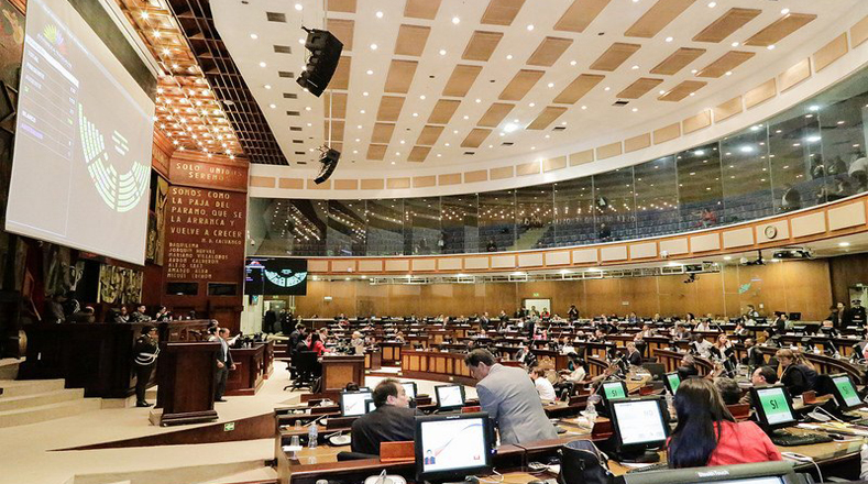 La próxima sesión en la Asamblea Nacional de Ecuador podría realizarse este 19 de abril para analizar mayores medidas de seguridad.