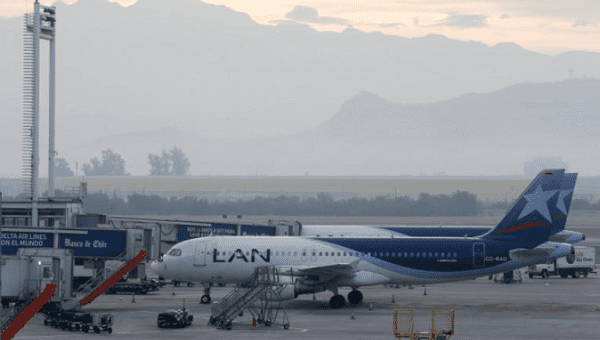 Airplanes belonging to LATAM Airlines (previously named LAN) are seen at the International Airport in Santiago, Chile during an indefinite strike of the Cabin Crew Union of LAN Express. April 10, 2018.