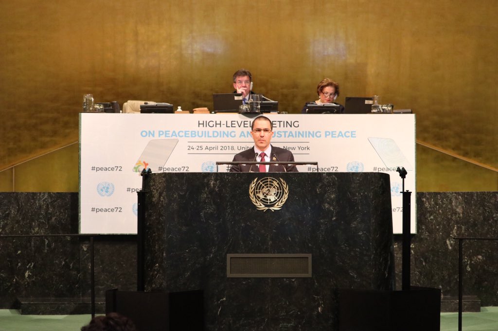 Jorge Arreaza reitera su intención de alianza con los pueblos del mundo desde la ONU