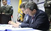 Paz y Miño resaltó que la seguridad de los países latinoamericanos solo la pueden garantizar ellos mismos mediante la cooperación.