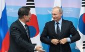 El presidente ruso y surcoreano sostuvieron una comunicación telefónica este domingo. 