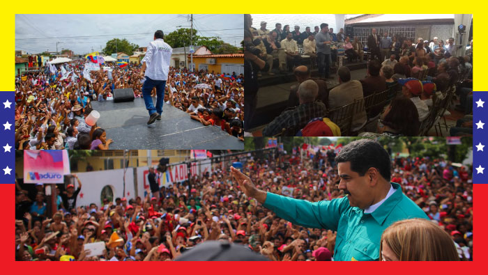 Los candidatos Nicolás Maduro, Henri Falcón y Javier Bertucci realizaron varias actividades.