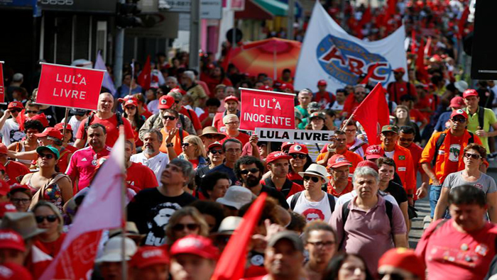 Varios sectores de la población brasileña se movilizaron para denunciar el retroceso en los derechos laborales y exigir la liberación del expresidente Lula.