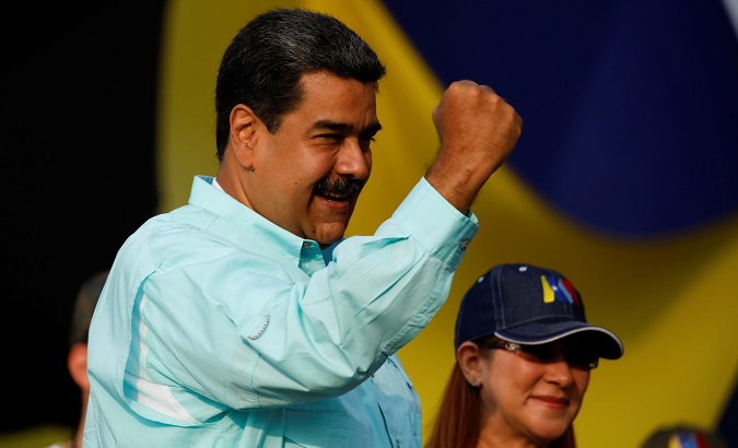 President Maduro in the campaign trail.