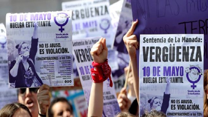Activistas, mujeres, estudiantes se sumaron a las diferentes manifestaciones realizada en toda España contra la sentencia de los agresores sexuales.