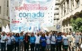 La resolución de paro se tomó después de mesas de diálogos de las diversas federaciones universitarias argentinas. 
