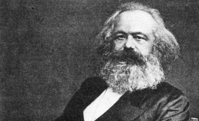 German philosopher and communist ideologue Karl Marx.