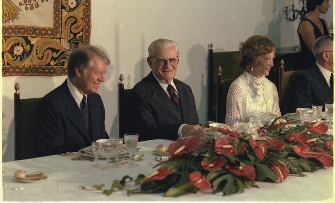 Ernesto Geisel, President of Brazil, hosts a State Dinner for Jimmy Carter and Rosalynn Carter. March 29, 1978