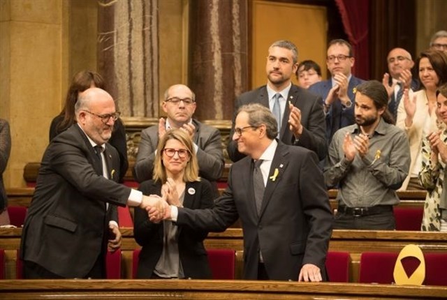 Torra es ahora el 131 presidente del Gobierno de Cataluña.