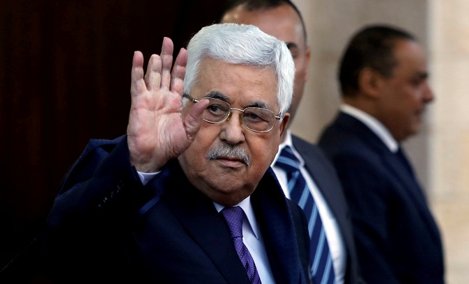 Palestinian President Mahmoud Abbas in Ramallah, in the occupied West Bank, May 1, 2018.