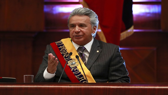 Lenín Moreno anunció ante la Asamblea Nacional sus pretensiones de impulsar y mejorar las políticas económicas de Ecuador.