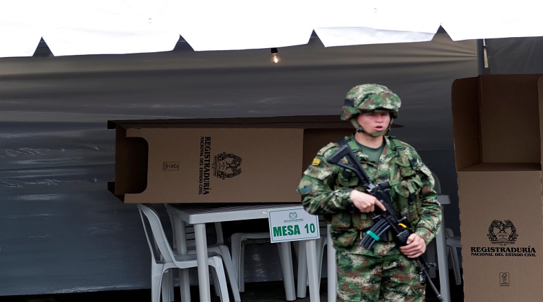 Las Fuerzas Militares de Colombia activaron el "Plan Democracia 2018" en el que participan más de 240,000 soldados.     
