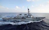 The guided-missile destroyer USS Mahan (DDG 72) transits the Mediterranean Sea in this August 31, 2012 handout photo.