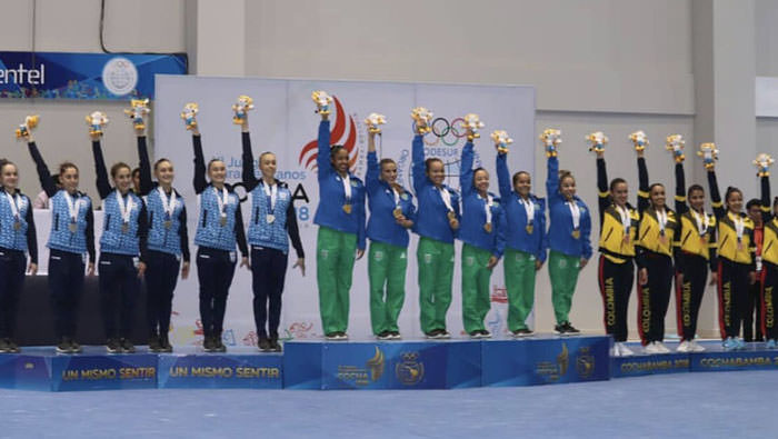 Brasil se situó en lo más alto del podio en la modalidad por equipos de gimnasia artística.