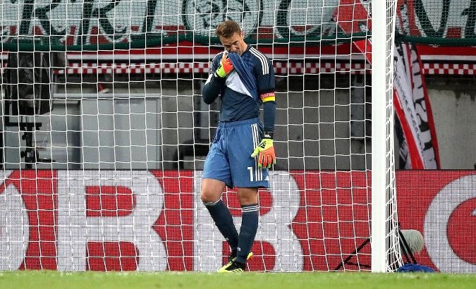 Germany and Bayern Munich goalkeeper Manuel Neuer was sidelined with a broken foot.