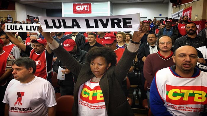 Los sindicatos apoyaron la candidatura del exmandatario Luiz Inácio Lula da Silva para los próximos comicios presidenciales.