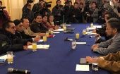 El encuentro tuvo una duración de dos horas y se llevó a cabo en la Vicepresidencia del Estado boliviano.