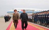 Kim Jong-un de regreso en su país tras la cumbre de Singapur.