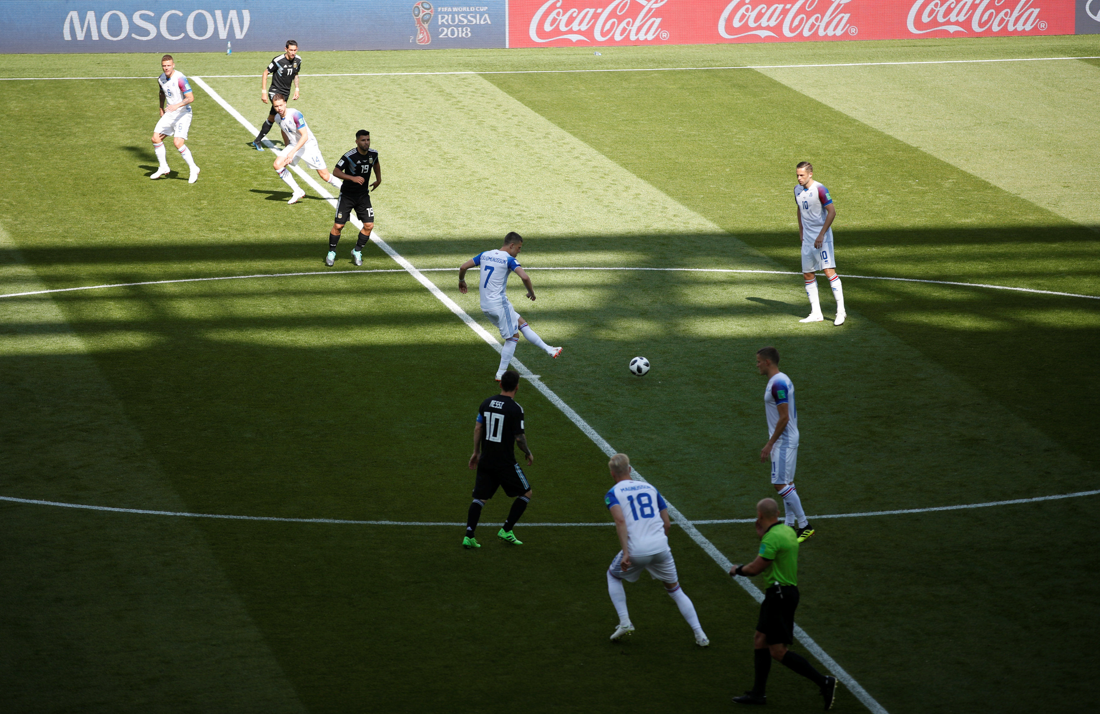 El juego entre Argentina e Islandia se disputó en el estadio del Spartak de Moscú.