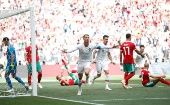 Cristiano Ronaldo marcó el gol de la victoria frente a Marruecos
