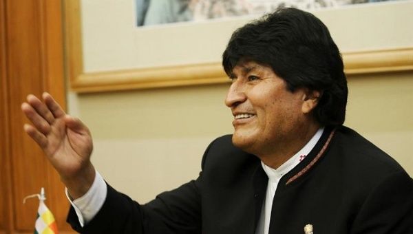 Bolivian President Evo Morales. 