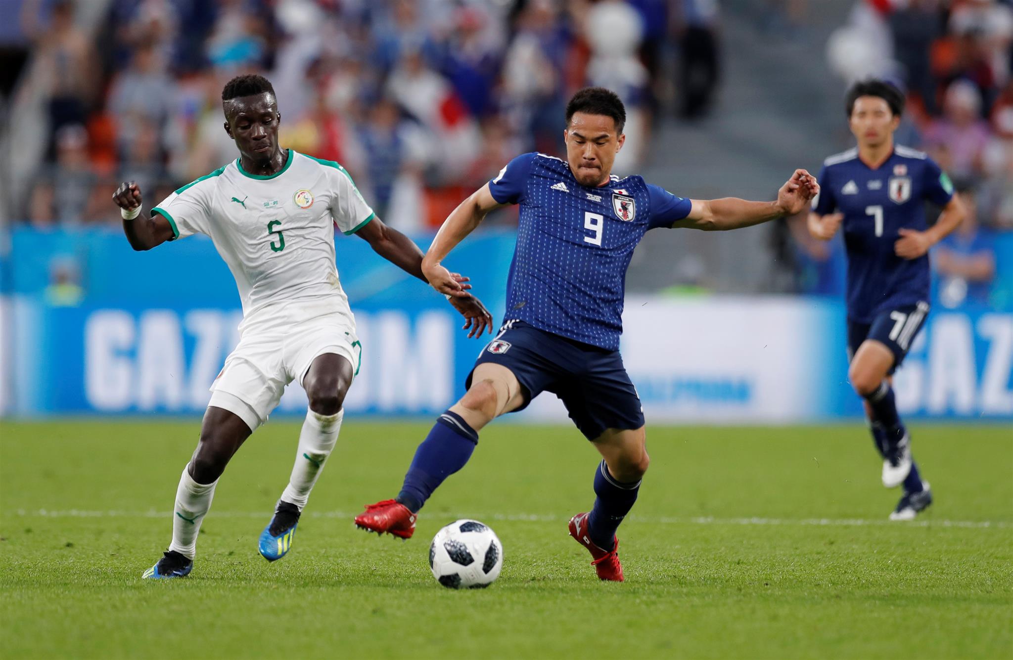 Las selecciones de Japón y Senegal empataron con dos tantos en el encuentro disputado en Ekaterimburgo.