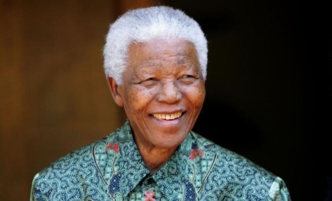 Former South African President and anti-apartheid fighter, Nelson Mandela.
