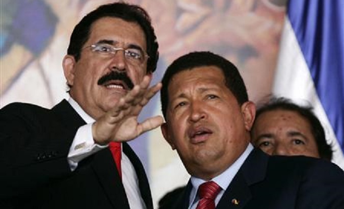 Former Presidents Zelaya and Chavez