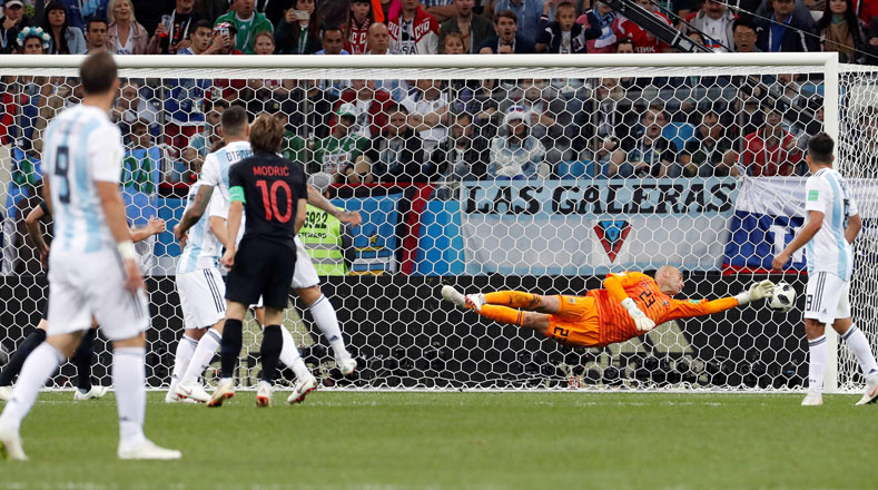 El gol del croata Luka Modric a Argentina ha sido uno de los mejores goles del Mundial 2018