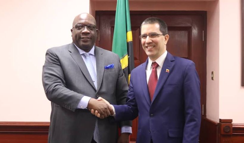 Arreaza began his diplomatic tour Tuesday with the aim to deepen ties of cooperation and friendship with the Caribbean nations.