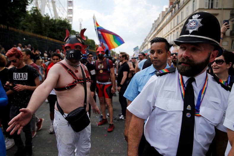 Paris celebrated its first gay rights event in the mid '80s, drawing nearly a quarter of a million supporters. This year, hundreds of thousands dressed in their most extravagant attire to participate in the colorful spectacle.