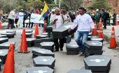 Colombianos han protestado varias veces por el asesinato de líderes sociales.