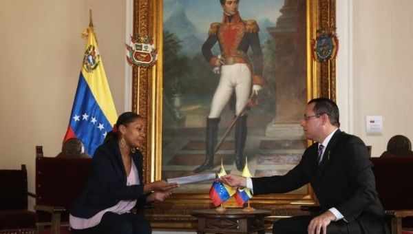 Venezuela's Deputy Minister for Latin America called for foreign governments to respect the re-election of President Nicolas Maduro.