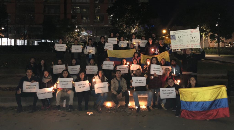Velatón mundial por líderes sociales asesinados en Colombia
