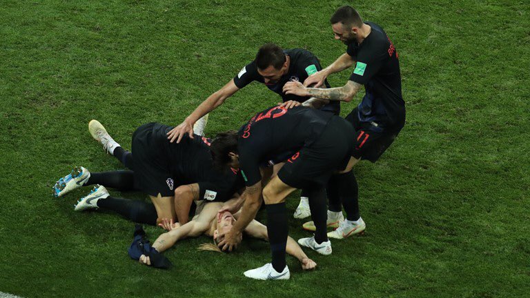 Es primera vez en 20 años que Croacia llega a semifinales, lo hace junto a Bélgica, Francia e Inglaterra.
