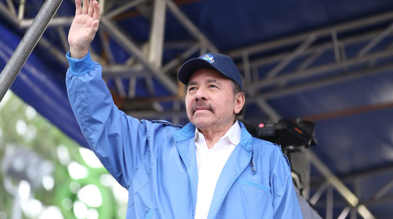 "Cuánta lucha se ha librado en Nicaragua a lo largo de la historia, con un objetivo para el pueblo: la paz, el trabajo, el progreso, la dignidad", expresó el presidente de Nicaragua, Daniel Ortega, durante el acto. 