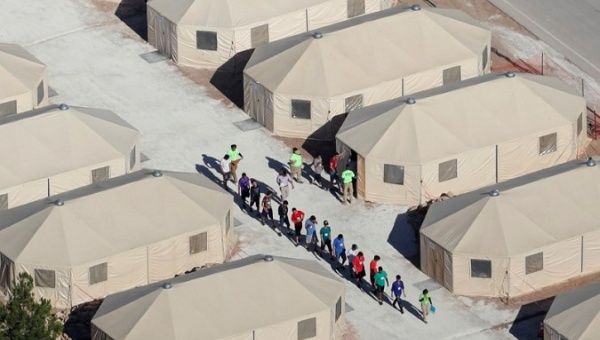 U.S. - Mexico border detention facility.