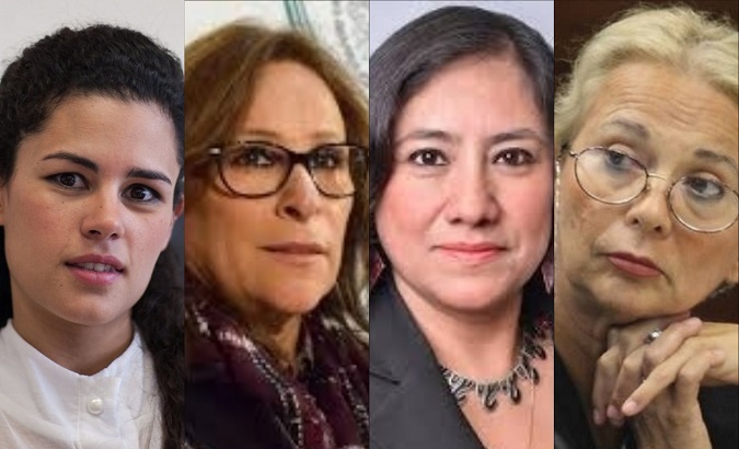 (L-R): Luisa Maria Alcalde, Rocio Nahle, Irma Sandoval and Olga Maria del Carmen Sanchez are part of AMLO's cabinet.