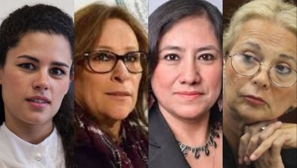 (L-R): Luisa Maria Alcalde, Rocio Nahle, Irma Sandoval and Olga Maria del Carmen Sanchez are part of AMLO's cabinet.  