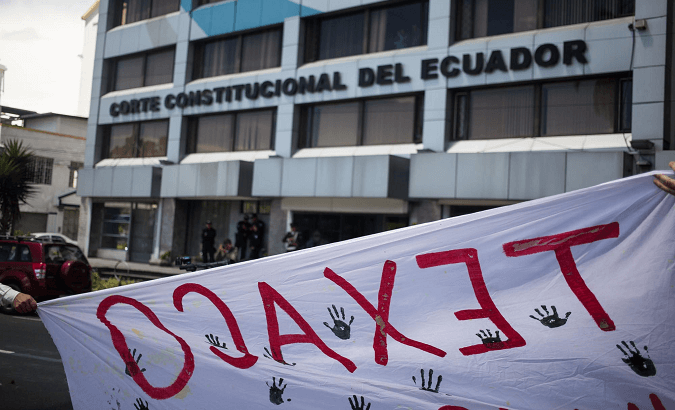 After four years the Ecuador's Constitutional Court ruled against Chevron.