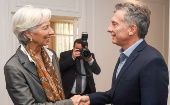 La presidenta del Fondo Monetario (FMI), Christine Lagarde se reunirá con el presidente argentino, Mauricio Macri.