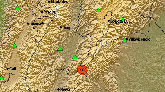 El sismo tuvo su epicentro a 11 kilómetros del municipio Colombia, del departamento Huila.