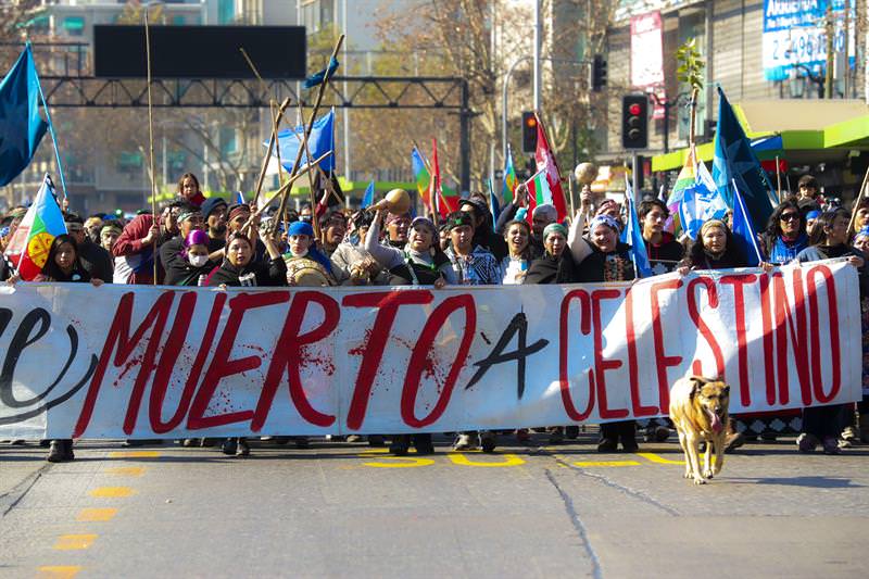 Activistas se han sumado a las protestas con una huelga de hambre. Buscan presionar al Gobierno de Chile para el respeto de los derechos de los pueblos originarios.