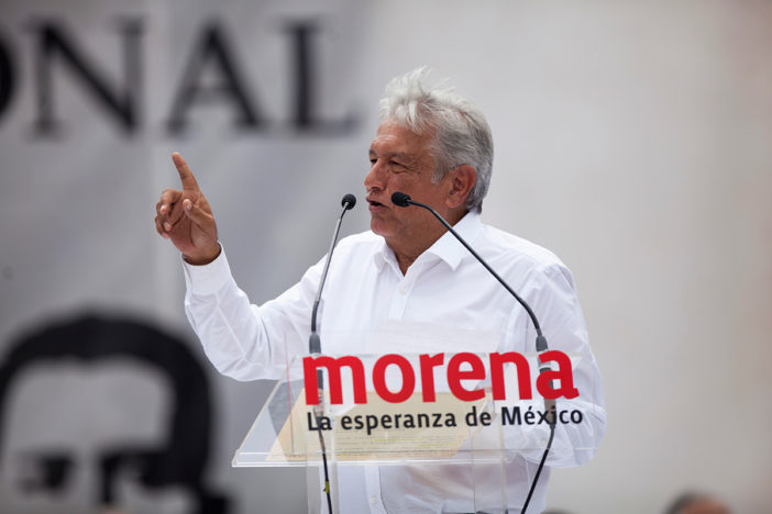 El presidente electo de México, López Obrador, afirmó que la sanción contra su partido es un acto 