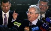 Former president Alvaro Uribe announced action against supreme court justices.