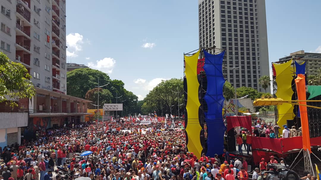 Nicolás Maduro ofrecerá declaraciones tras la llegada de los manifestantes al Palacio Presidencial.